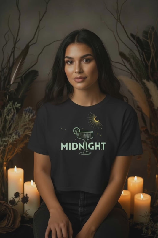 Midnight Margaritas Women’s crop top - Mist