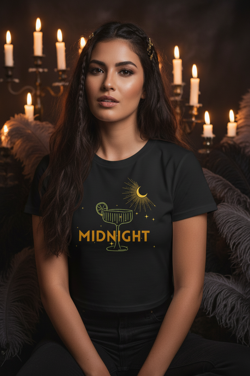 Midnight Margaritas Women’s crop top - Sage & Persimmon